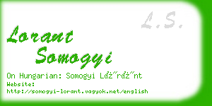 lorant somogyi business card